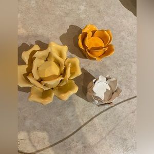 Flower candle holders
